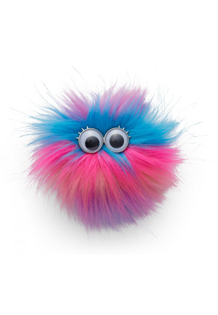 Ozdoba na batoh Ergobag Fluffy Klettie - Pink-Blue