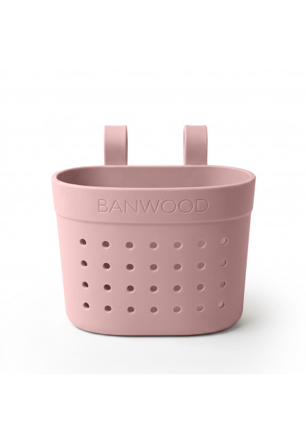 Banwood košík Pin & Ride (Dusty Rose)