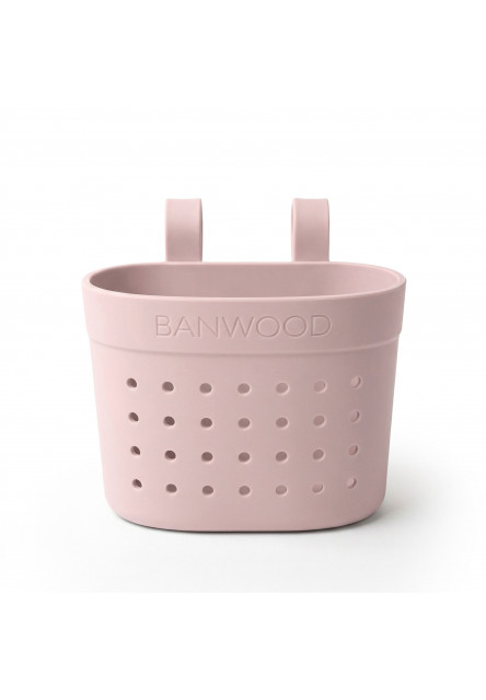 Banwood košík Pin & Ride (Faded Pink)