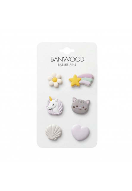 Banwood ozdoby na košík (Dinosaurs)