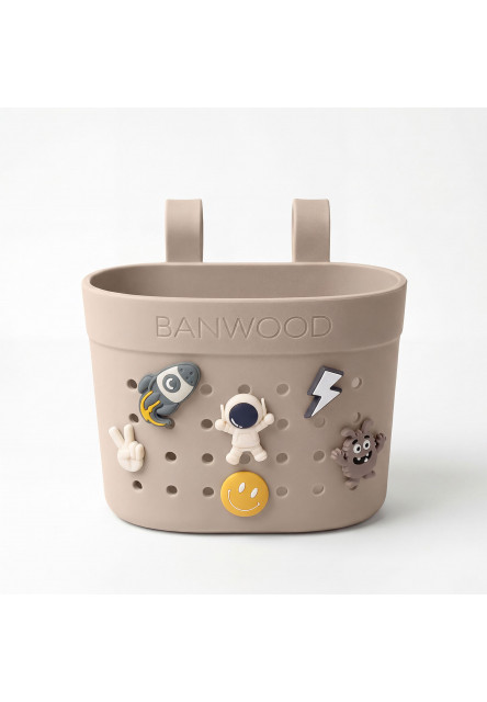 Banwood ozdoby na košík (Flowers)