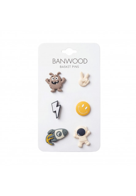 Banwood ozdoby na košík (Space)