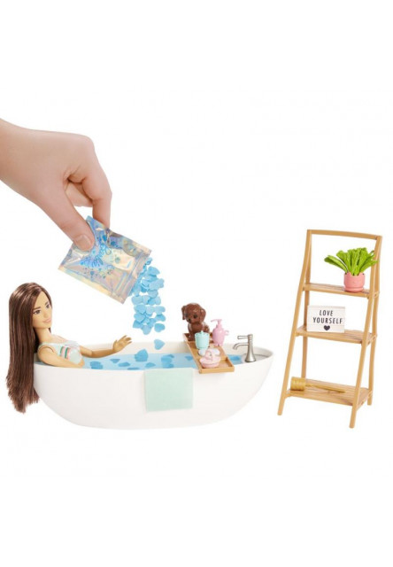 BRB BÁBIKA A KÚPEĽ S MYDLOVÝMI KONFETAMI BRUNETKA