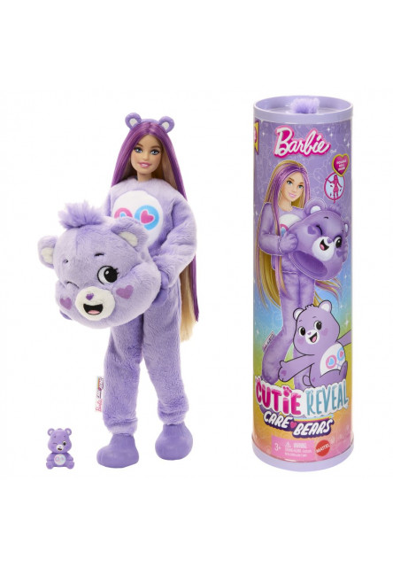 Barbie CUTIE REVEAL Barbie a starostlivímedvedíkovia - FIALOVÁ