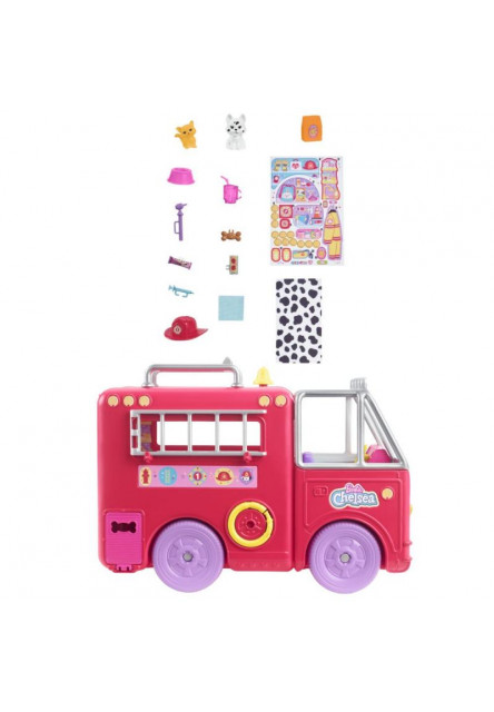 Barbie Chelsea hasičské auto 