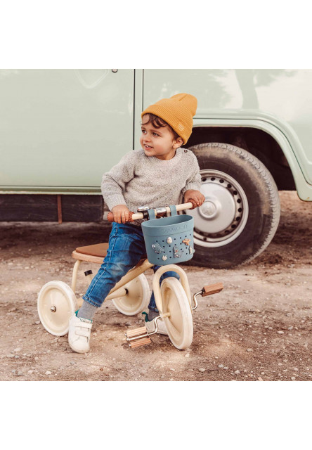 Banwood košík Pin & Ride (Dusty Rose)