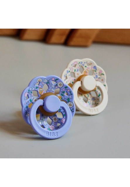 BIBS x Liberty Boheme cumlíky z prírodného kaučuku 2ks - veľkosť 1 (Chloe Meadow Ivory Mix)