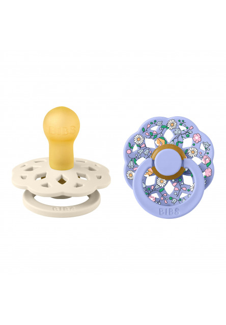 BIBS x Liberty Boheme cumlíky z prírodného kaučuku 2ks - veľkosť 1 (Chloe Meadow Ivory Mix)