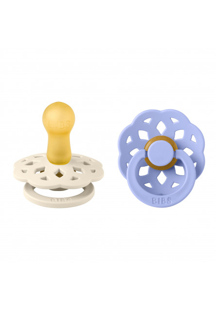 BIBS Boheme cumlíky z prírodného kaučuku 2ks - veľkosť 2 (Ivory / Hush)