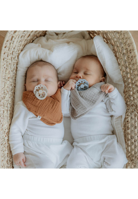 BIBS Boheme cumlíky z prírodného kaučuku 2ks - veľkosť 2 (Ivory / Hush)