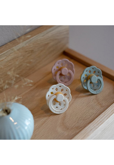 BIBS Boheme cumlíky z prírodného kaučuku 2ks - veľkosť 2 (Ivory / Hush)