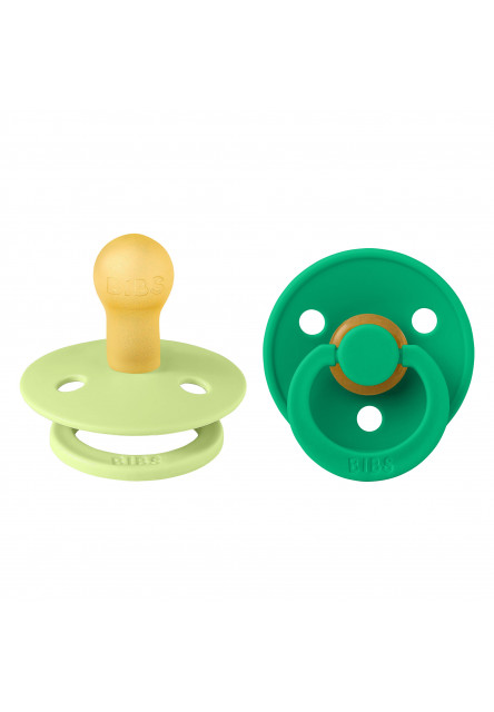 BIBS Colour cumlíky z prírodného kaučuku 2ks - veľkosť 1 (Matcha / Cactus)