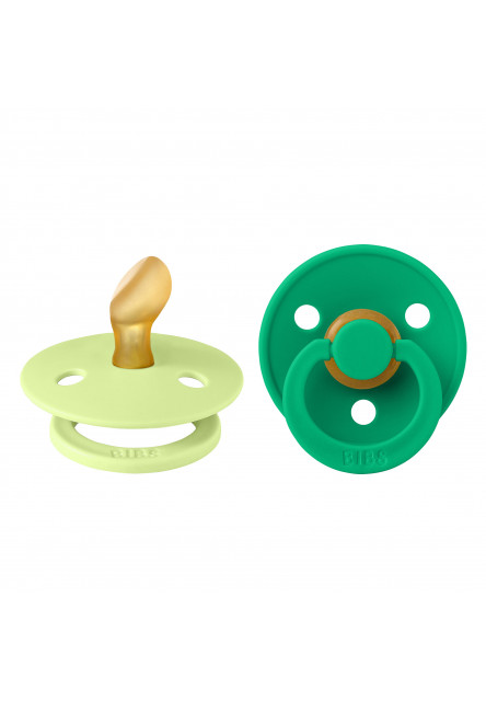 BIBS Colour anatomické cumlíky z prírodného kaučuku 2 ks - veľkosť 1 (Matcha / Cactus)