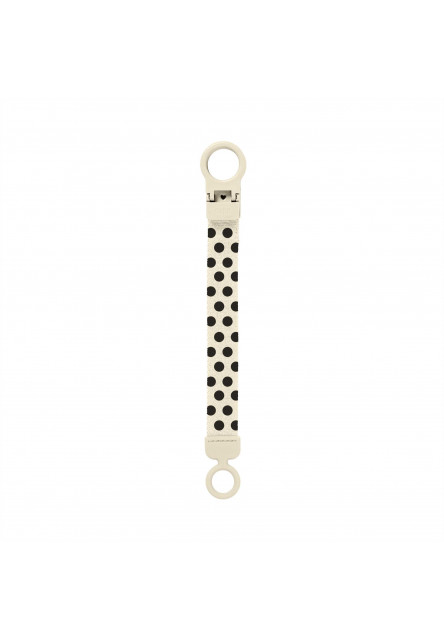 BIBS STUDIO Polka Loop klip na cumlík (Ivory)