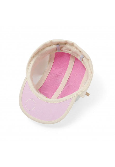 KiETLA FUN FLEUR šiltovka s UV ochranou a ochranou krku - Flower Fuchsia (49 - 51 cm)