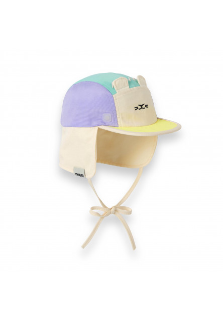 KiETLA FUN LION šiltovka s UV ochranou a ochranou krku - Lion Green (51 - 53 cm)