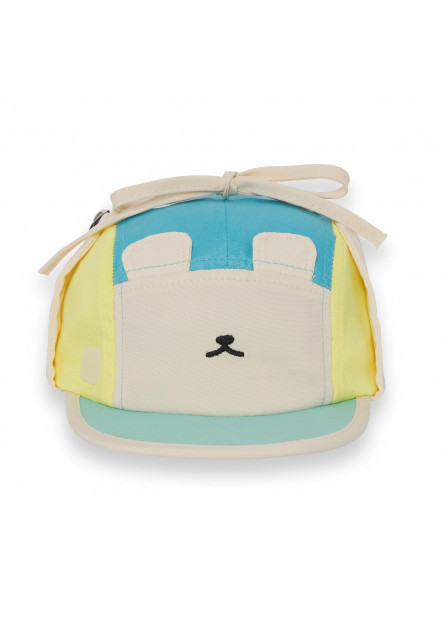 KiETLA FUN OURS‘ON šiltovka s UV ochranou a ochranou krku - Bear Blue (42 - 45 cm)