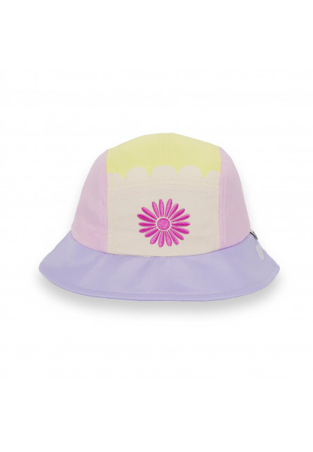 KiETLA FUN FLEUR klobúčik s UV ochranou - Flower Yellow (46 - 49 cm)