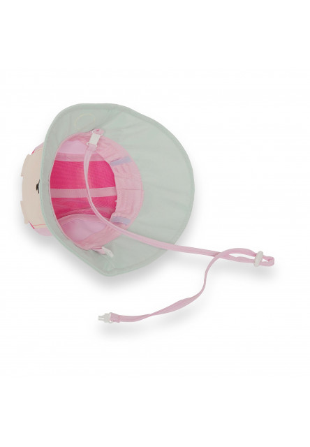 KiETLA FUN OURS‘ON klobúčik s UV ochranou - Bear Raspberry (42 - 45 cm)