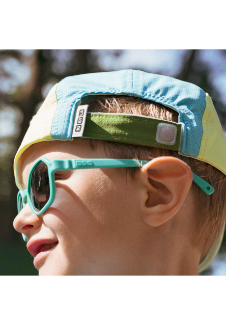 KiETLA ICONIK šiltovka s UV ochranou - Blue Rainbow (53 - 55 cm)