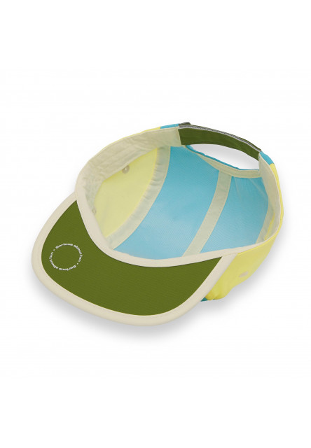 KiETLA ICONIK šiltovka s UV ochranou - Blue Rainbow (55 - 57 cm)