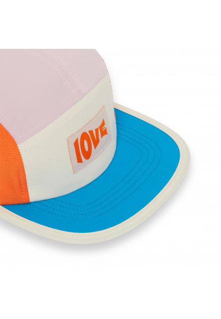 KiETLA ICONIK šiltovka s UV ochranou - Pink Love (55 - 57 cm)