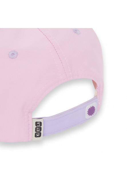 KiETLA ICONIK Baseball šiltovka s UV ochranou - Pink Flower (55 - 57 cm)