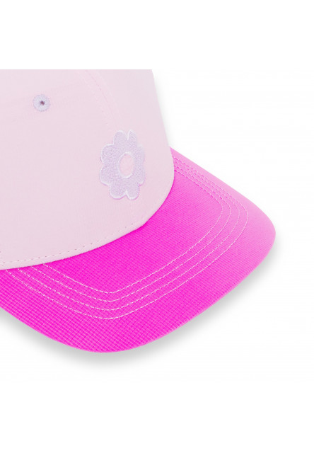 KiETLA ICONIK Baseball šiltovka s UV ochranou - Pink Flower (55 - 57 cm)