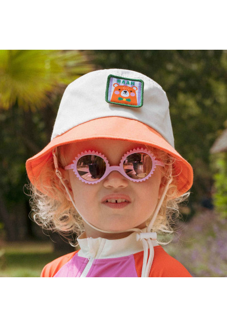 KiETLA VIBE klobúčik s UV ochranou - Orange (49 - 51 cm)