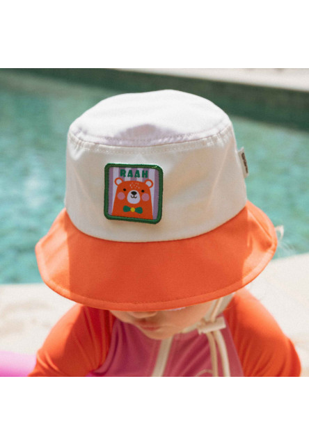KiETLA VIBE klobúčik s UV ochranou - Orange (49 - 51 cm)