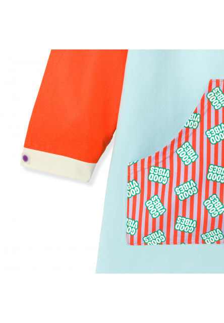 KiETLA ICONIK pončo s UV ochranou - Good Vibes (4-8 rokov)