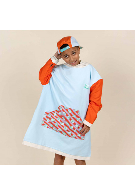 KiETLA ICONIK pončo s UV ochranou - Good Vibes (4-8 rokov)