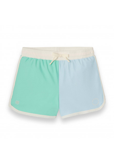 KiETLA ICONIK plavky s UV ochranou - šortky - Blue Green (6-8 rokov)