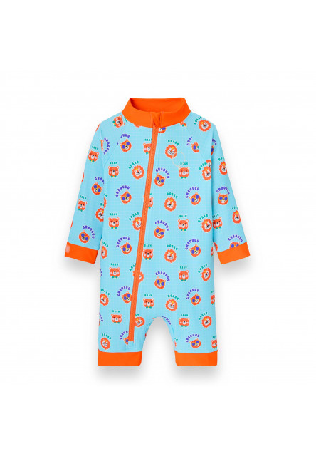 KiETLA ICONIK plavkový overal s UV ochranou - ChaCha Pop (2-4 roky)