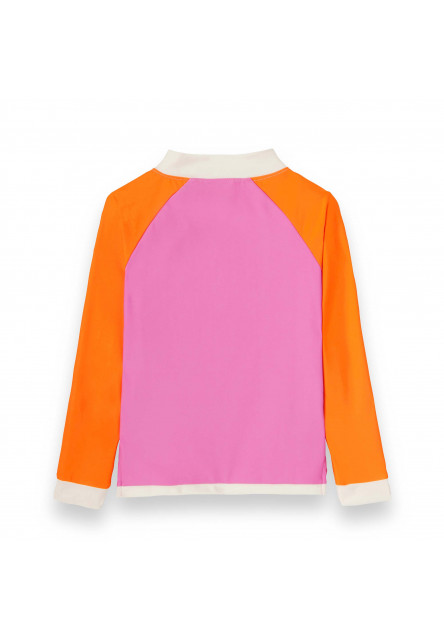 KiETLA ICONIK plavky s UV ochranou - tričko s dlhým rukávom - Pink Red (2-4 roky)