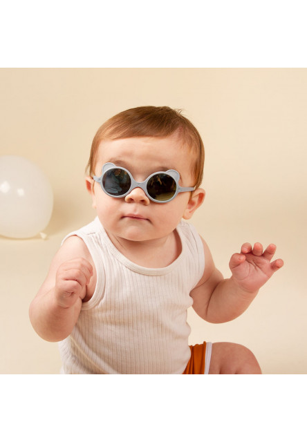 KiETLA slnečné okuliare OURS'ON 0-1 rok (Light Blue)