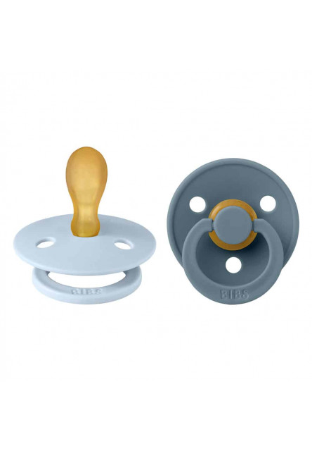 BIBS Colour symetrické cumlíky z prírodného kaučuku 2 ks - veľkosť 2 (Blush Nočný / Vanilla Nočný)