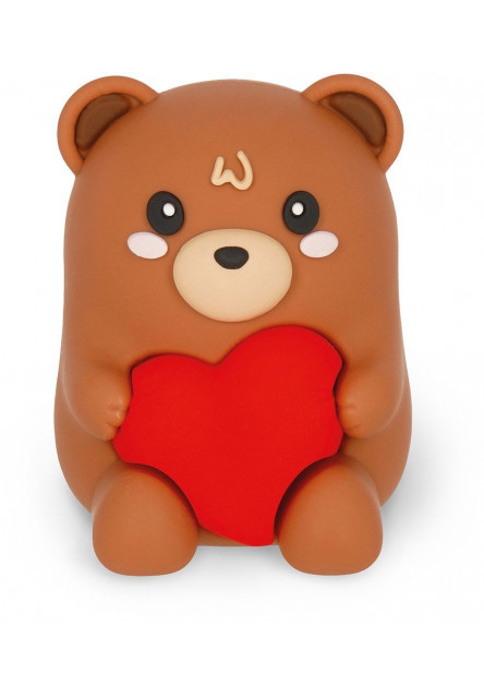 Strúhadlo Legami - Light-Up Pen. Sharpener Cont. - Sharpening Is Magic - Teddy Bear