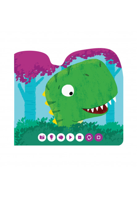 KČ Minikniha s výsekem - Dinosaurus