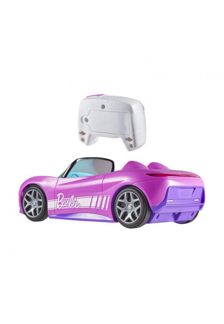 HW RC Barbie ružový kabriolet 