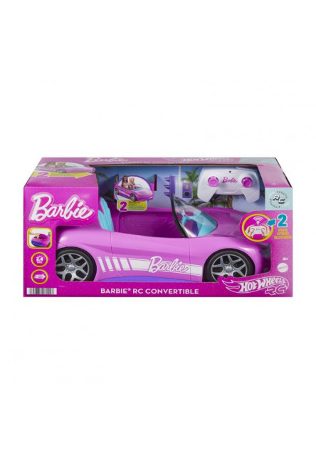 HW RC Barbie ružový kabriolet 