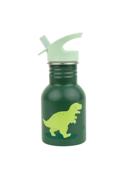 A Little Lovely Company – antikorová jednostenná fľaša na pitie, 350 ml – dinosaurus