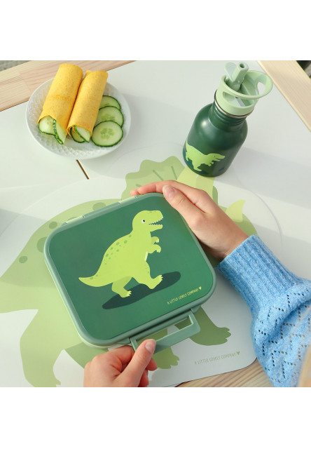 A Little Lovely Company – antikorová jednostenná fľaša na pitie, 350 ml – dinosaurus