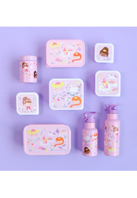 A Little Lovely Company – antikorová fľaša na pitie, 350 ml – princezné
