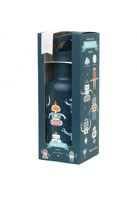 A Little Lovely Company – antikorová fľaša na pitie, 350 ml – roboty