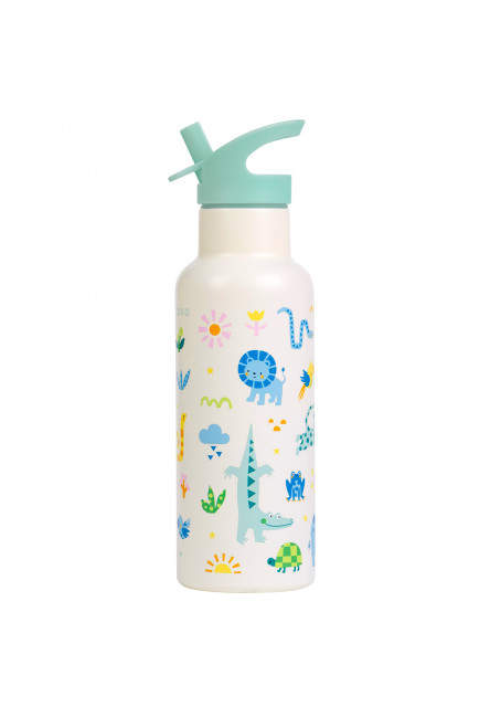 A Little Lovely Company – antikorová fľaša na pitie, 500 ml – džungľa