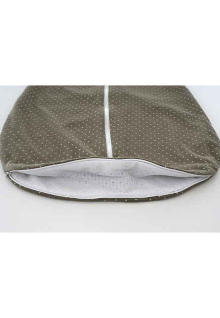 Letní spací pytel Liebmich Pünktchen Oliv 70 cm