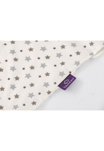 Letní spací pytel Liebmich Tencel Weiß mit grauen Sternen 90 cm