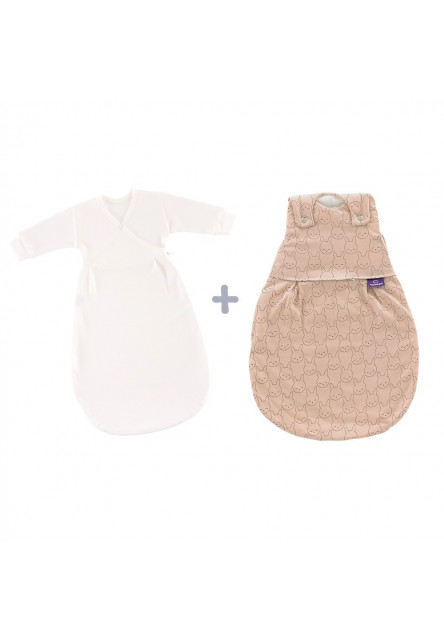 Spací pytel Liebmich 3dílný set Kuschelhase Beige 68/74