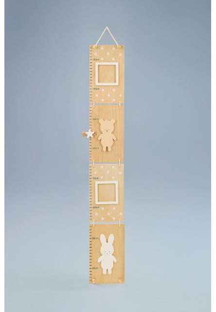 Dětský metr na zeď Teddy & Bunny